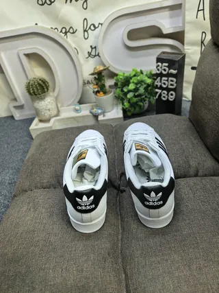Adidas Superstar Black and White Lifestyle Sneakers 18