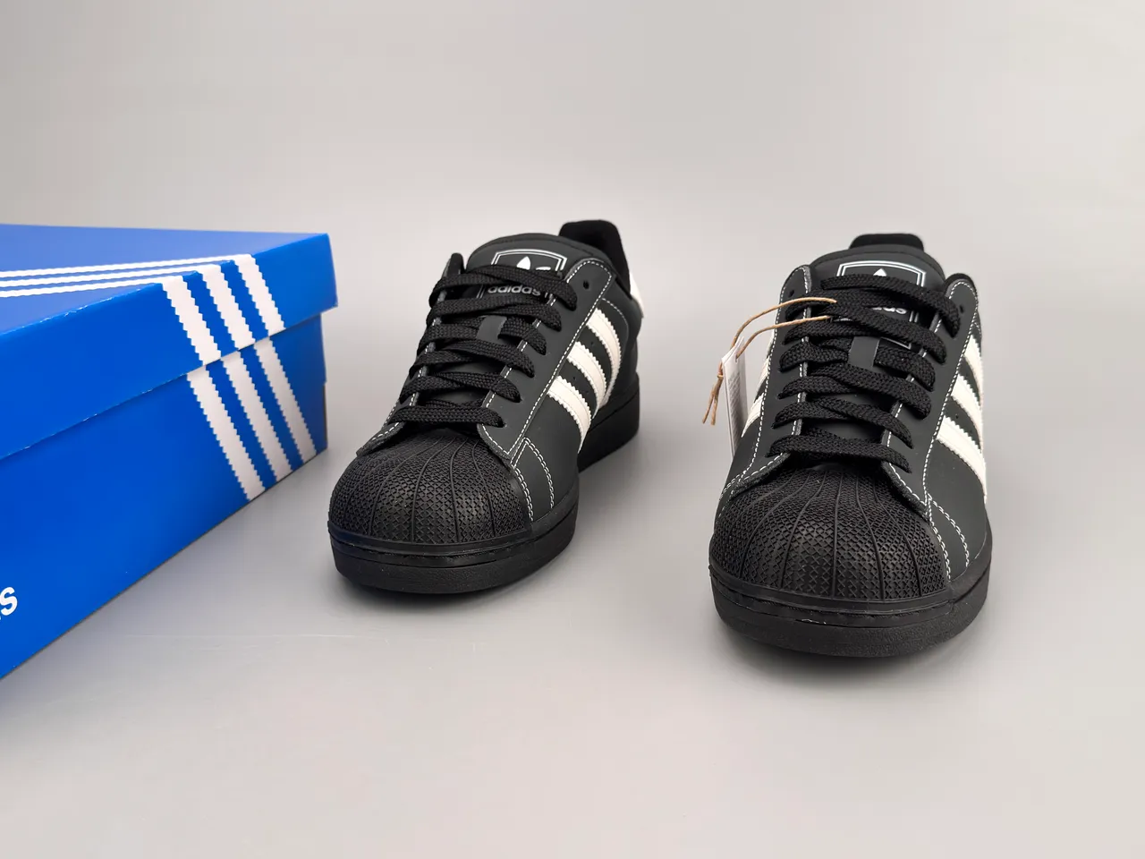 Adidas Superstar Black White Shell-Toe Three Stripes Lifestyle Sneakers 3