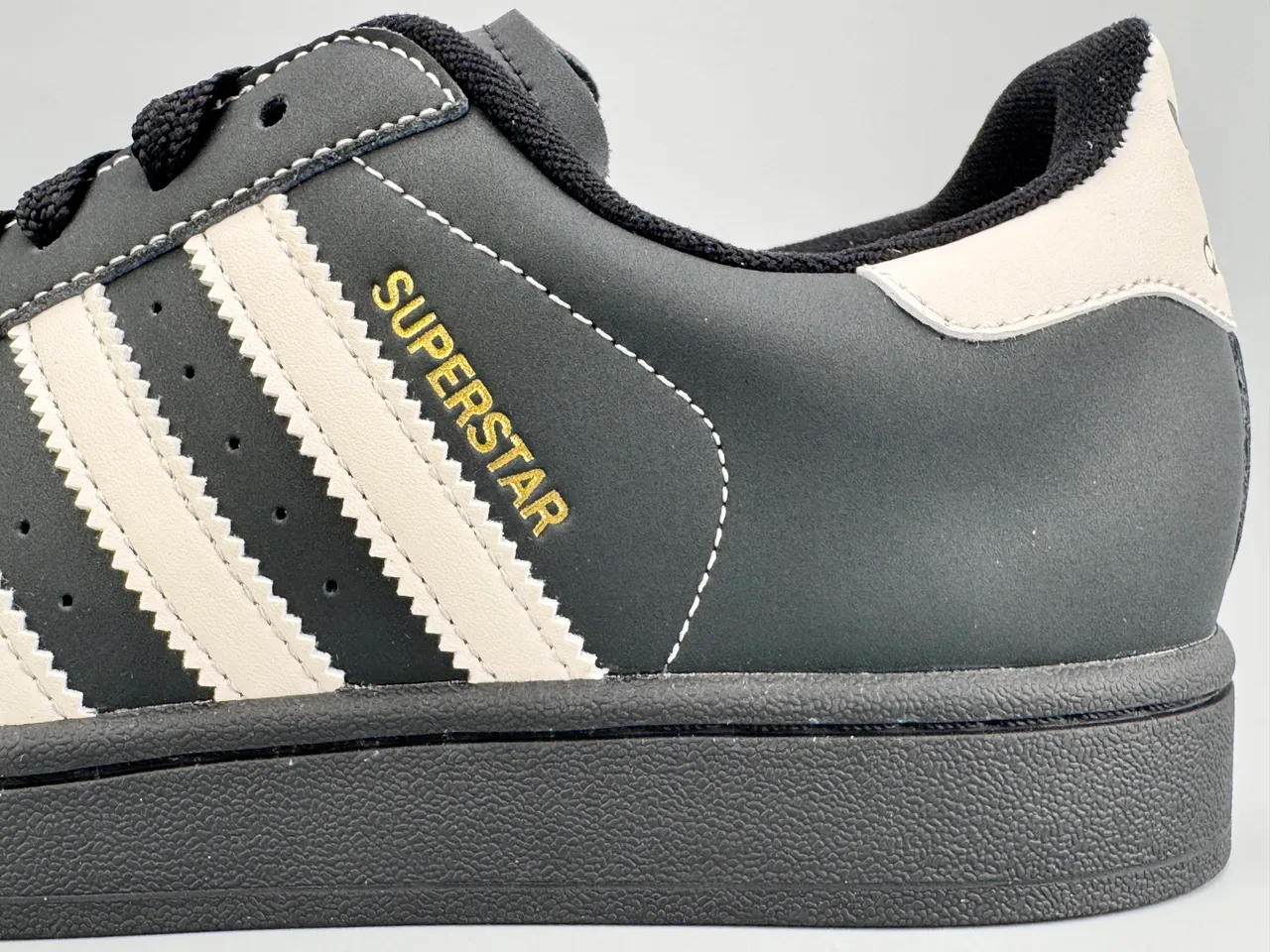 Adidas Superstar Black White Shell-Toe Three Stripes Lifestyle Sneakers 7