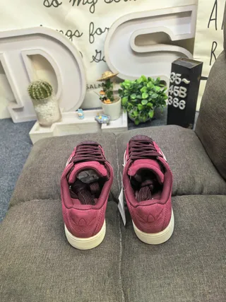 Adidas Superstar Burgundy Suede Lifestyle Sneakers 8
