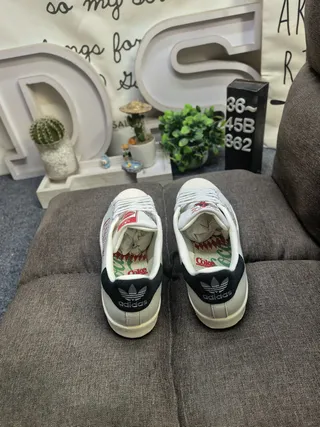 Adidas Superstar Coca-Cola Collaboration Lifestyle Sneakers 8