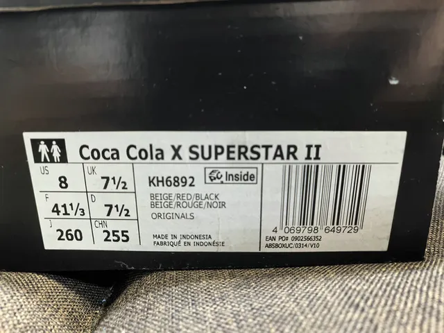 Adidas Superstar Coca-Cola Collaboration Off-White Lifestyle Sneakers 2