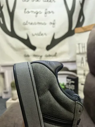 Adidas Superstar Dark Gray Suede Lifestyle Sneakers 3
