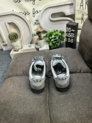 Adidas Superstar Gray and Black Lifestyle Sneakers 8
