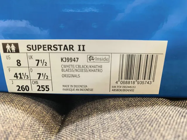 Adidas Superstar Off-White and Black Lifestyle Sneakers 2