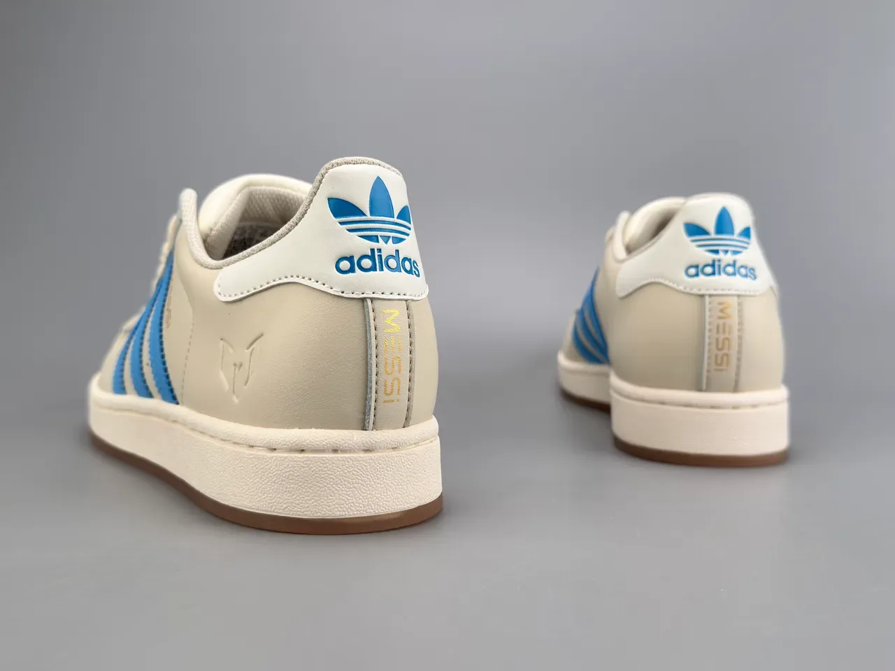 Adidas Superstar Off-White and Blue Lifestyle Sneakers 6