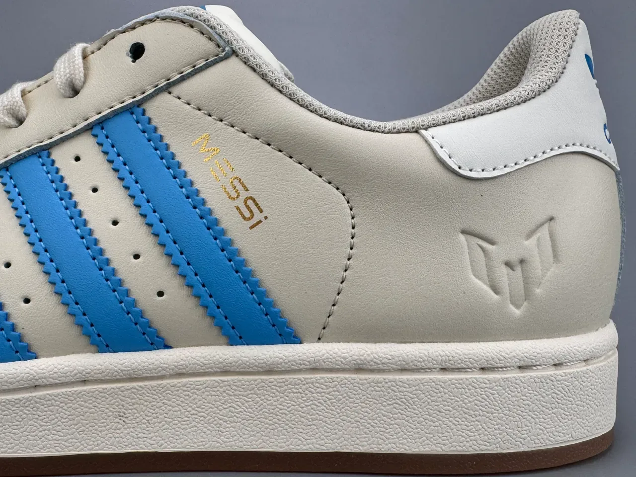 Adidas Superstar Off-White and Blue Lifestyle Sneakers 7