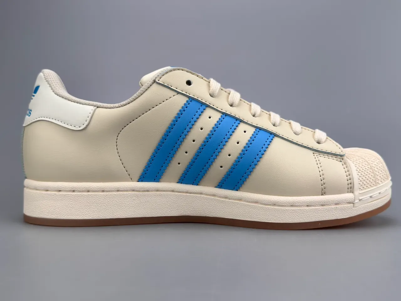 Adidas Superstar Off-White and Blue Lifestyle Sneakers 10