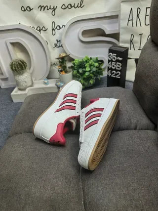 Adidas Superstar Off-White and Pink Lifestyle Sneakers 6