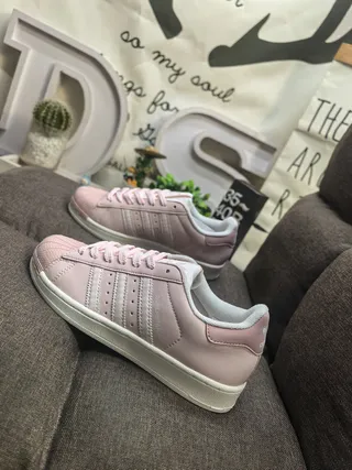 Adidas Superstar Pale Pink Lifestyle Sneakers 7