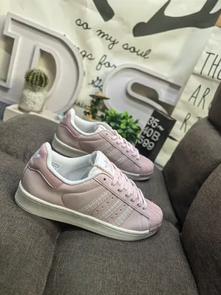 Adidas Superstar Pale Pink Lifestyle Sneakers 9