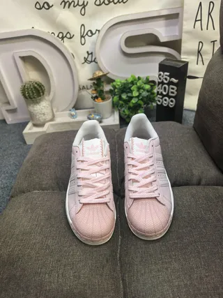 Adidas Superstar Pale Pink Lifestyle Sneakers 10