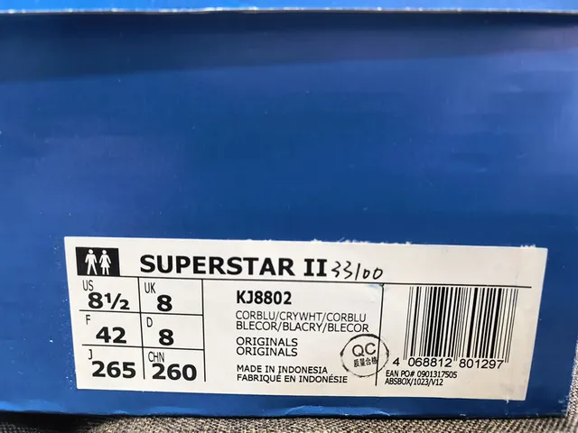 Adidas Superstar Star-Print Navy and White Lifestyle Sneakers 2