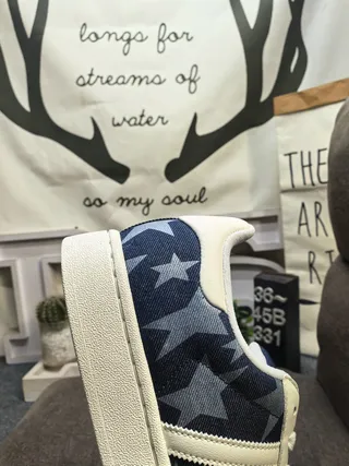 Adidas Superstar Star-Print Navy and White Lifestyle Sneakers 3