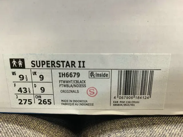 Adidas Superstar White and Black Shell-Toe Lifestyle Sneakers 2
