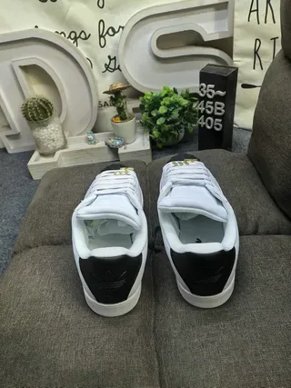 Adidas Superstar White and Black Shell-Toe Lifestyle Sneakers 8