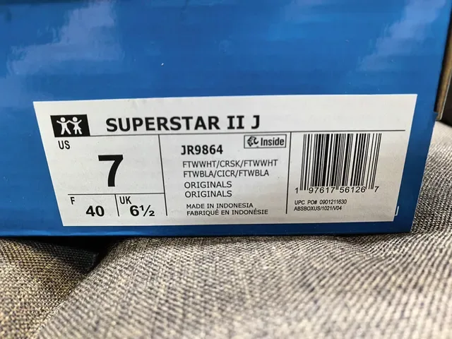 Adidas Superstar White and Light Blue Lifestyle Sneakers 2
