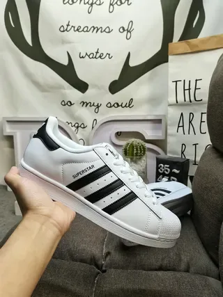 Adidas Superstar White Black Lifestyle Sneakers 5