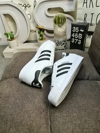 Adidas Superstar White Black Lifestyle Sneakers 6