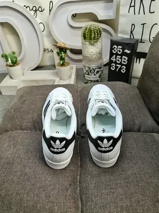 Adidas Superstar White Black Lifestyle Sneakers 8
