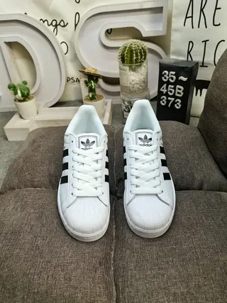 Adidas Superstar White Black Lifestyle Sneakers 10