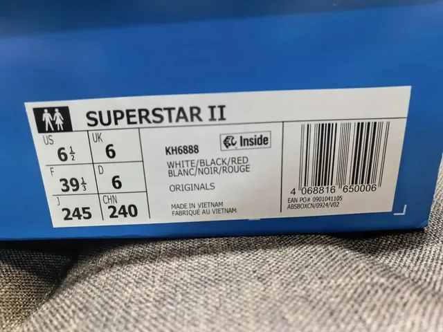 Adidas Superstar White Black Red Lifestyle Sneakers 2