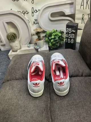 Adidas Superstar White Black Red Lifestyle Sneakers 8