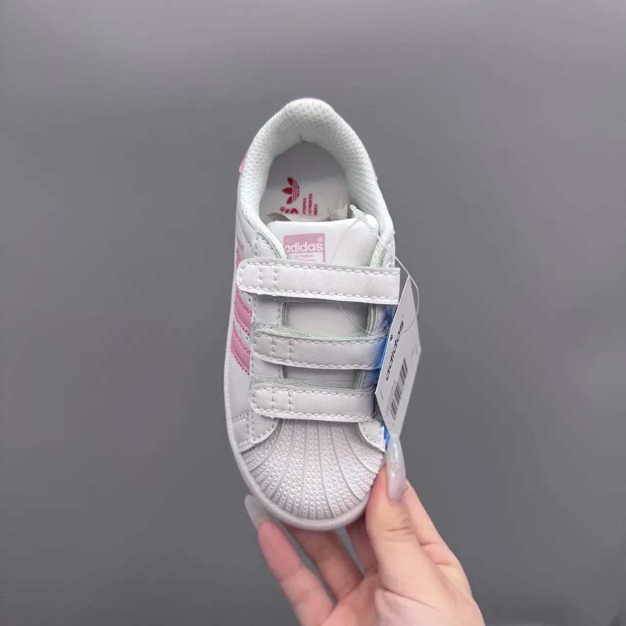 Adidas Superstar White Pink Kids Lifestyle Sneakers 20