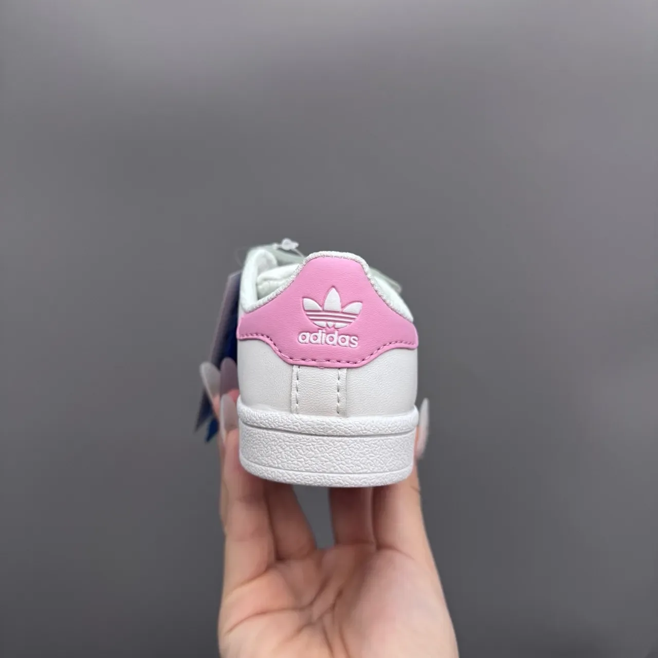Adidas Superstar White Pink Kids Lifestyle Sneakers 21