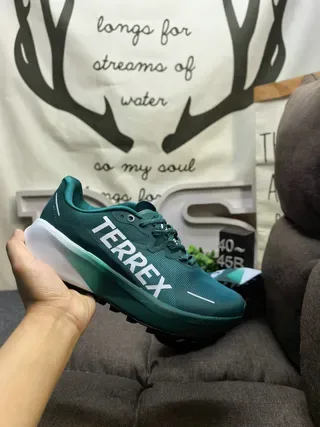 Adidas TERREX Light Blue and Neon Green Lifestyle Sneakers 5