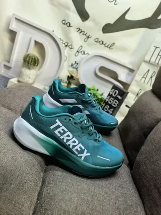 Adidas TERREX Light Blue and Neon Green Lifestyle Sneakers 9