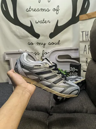 Adidas Three-Stripe Mesh and Synthetic Low-Top Lifestyle Sneakers 5