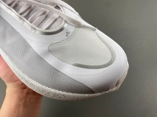 Adidas White and Gray Engineered Mesh Lifestyle Sneaker 2
