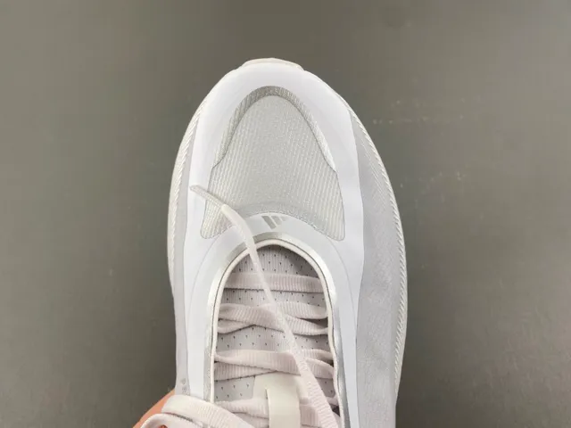 Adidas White and Gray Engineered Mesh Lifestyle Sneaker 5