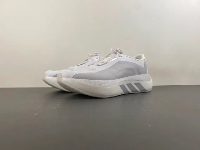 Adidas White and Gray Engineered Mesh Lifestyle Sneaker 10