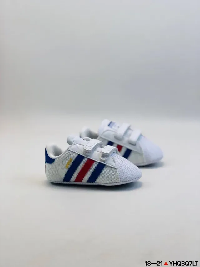 Adidas White Multicolor Low-Top Velcro Strap Lifestyle Sneakers 4