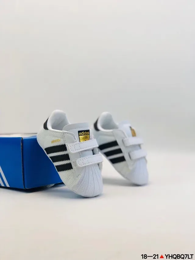 Adidas White Multicolor Low-Top Velcro Strap Lifestyle Sneakers 5