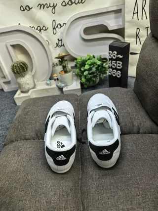 Adidas White Silver Quilted Vamp Three-Stripe Side Panel Sneakers 8