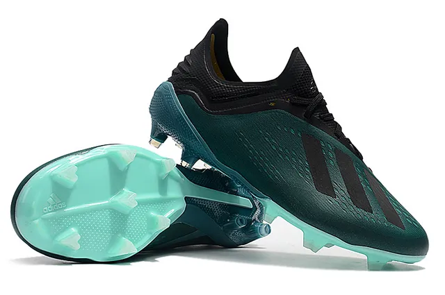 Adidas X أخضر شفاف منخفض القطع علوى اصطناعي نقش نصي مصغر الجزء الأمامي ملعب طبيعي أحذية كرة القدم 5