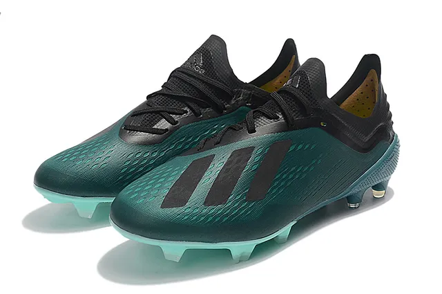 Adidas X أخضر شفاف منخفض القطع علوى اصطناعي نقش نصي مصغر الجزء الأمامي ملعب طبيعي أحذية كرة القدم 8