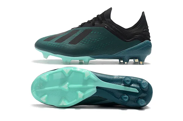 Adidas X أخضر شفاف منخفض القطع علوى اصطناعي نقش نصي مصغر الجزء الأمامي ملعب طبيعي أحذية كرة القدم 9