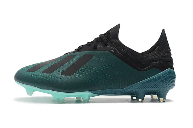 Adidas X أخضر شفاف منخفض القطع علوى اصطناعي نقش نصي مصغر الجزء الأمامي ملعب طبيعي أحذية كرة القدم 10