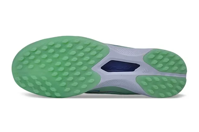 Adidas X Verde Branco Sapatos de futebol de corte baixo com upper sintético studs cónicos moldados para gramado 6