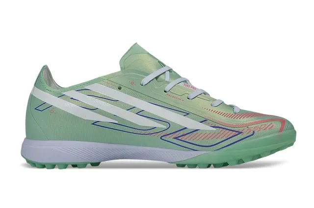 Adidas X Verde Branco Sapatos de futebol de corte baixo com upper sintético studs cónicos moldados para gramado 7