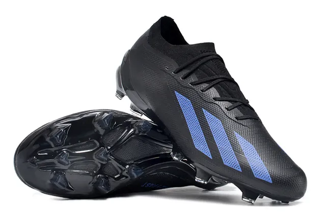 Adidas X Speedflow Black Blue Firm-Ground Soccer Shoes 2