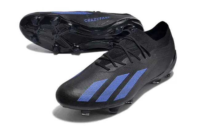 Adidas X Speedflow Black Blue Firm-Ground Soccer Shoes 3