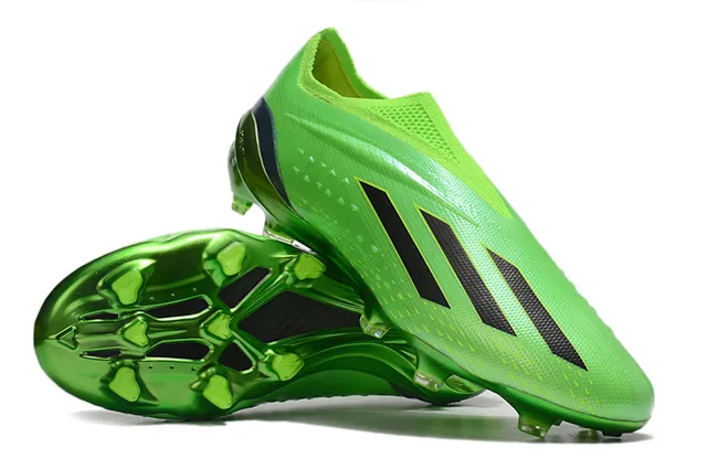 Adidas X Speedflow Fluorescent Green Firm-Ground Soccer Shoes 4