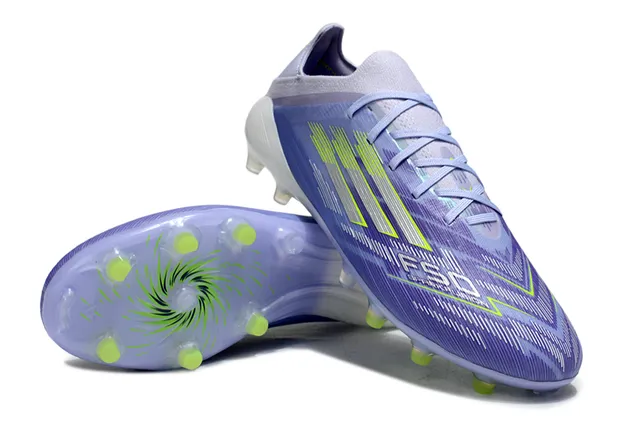 Adidas X Speedflow Gradient Purple and Neon Lime Firm-Ground Soccer Shoes 4