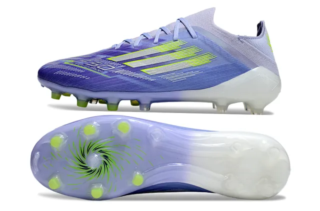 Adidas X Speedflow Gradient Purple and Neon Lime Firm-Ground Soccer Shoes 6