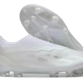 Adidas X Speedflow पारदर्शी सफेद फर्म-ग्राउंड फुटबॉल जूते